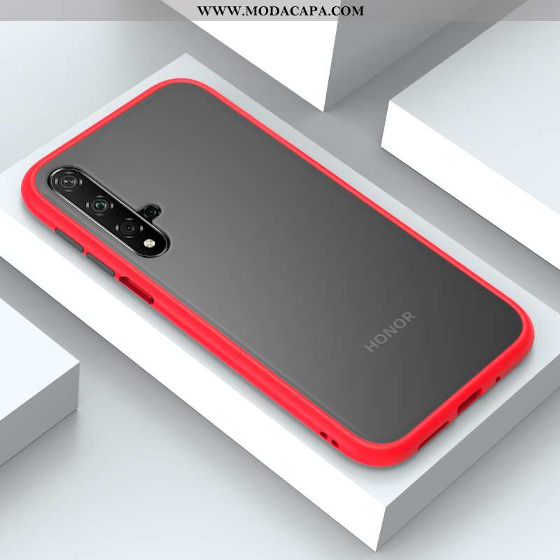 Capas Honor 20 Silicone Vermelho Malha Telemóvel Cases Novas Comprar