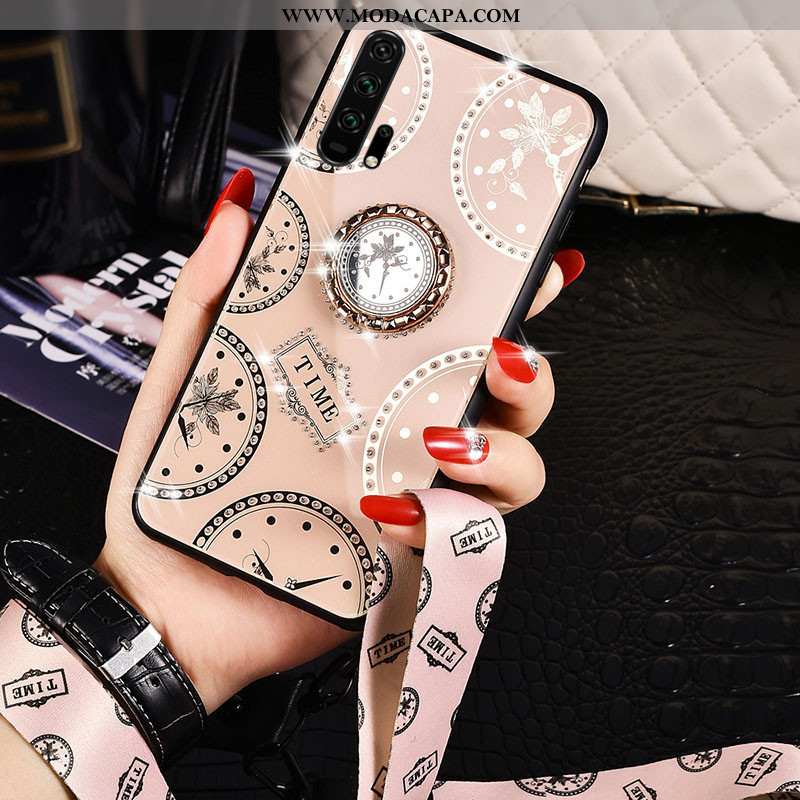 Capas Honor 20 Pro Silicone Vermelho Branca Lisa Cordao Antiqueda Telemóvel Baratos