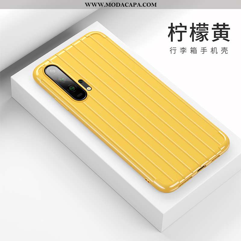Capa Honor 20 Pro Criativas Capas Malha Cases Amarela Soft Personalizado Venda