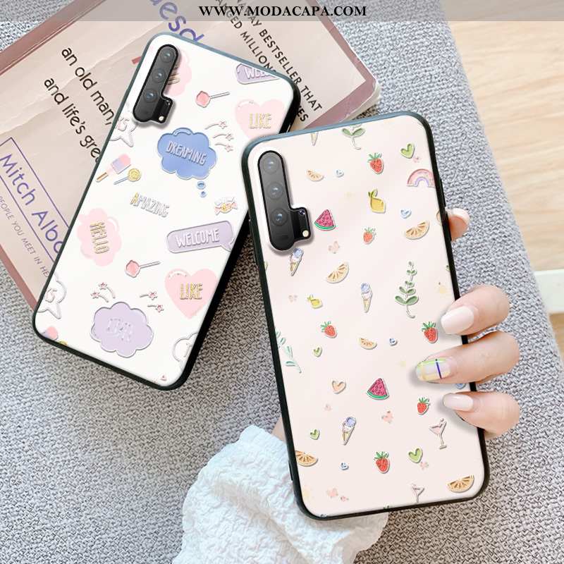 Capa Honor 20 Pro Protetoras Cases Branco Soft Antiqueda Completa Bonitos Baratas