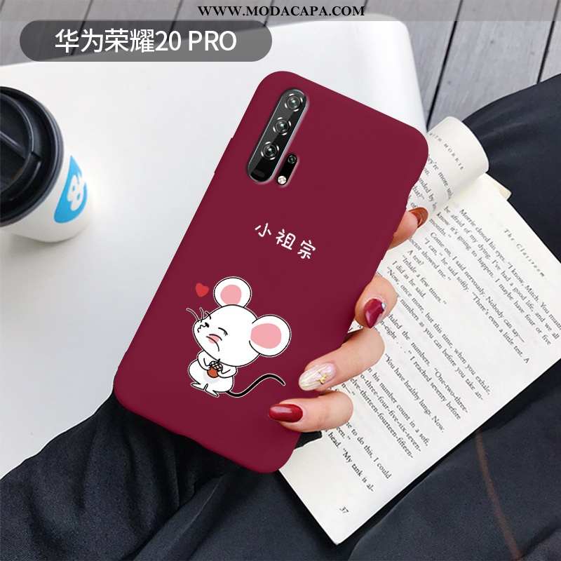 Capa Honor 20 Pro Soft Vermelho Primavera Capas Personalizada Slim Super Baratos