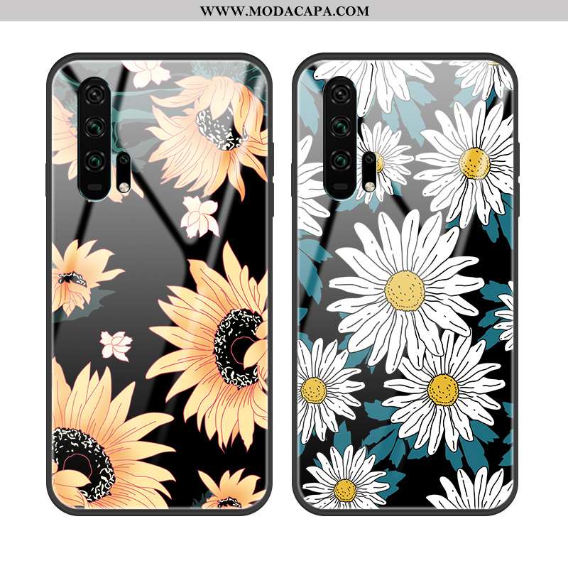 Capas Honor 20 Pro Personalizado Cases Protetoras Antiqueda Vidro Preto Silicone Venda