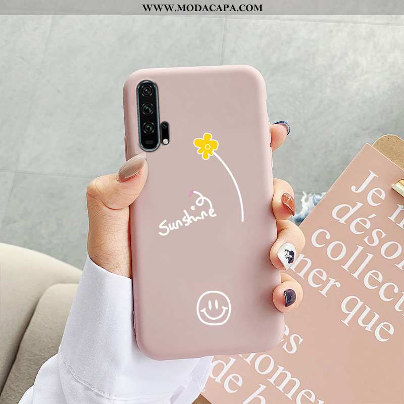 Capas Honor 20 Pro Silicone Cases Soft Completa Fosco Rosa Promoção