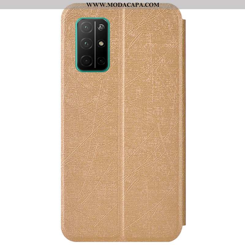 Capa Honor 30s Couro Telemóvel Dourada Cases Protetoras Soft Completa Comprar