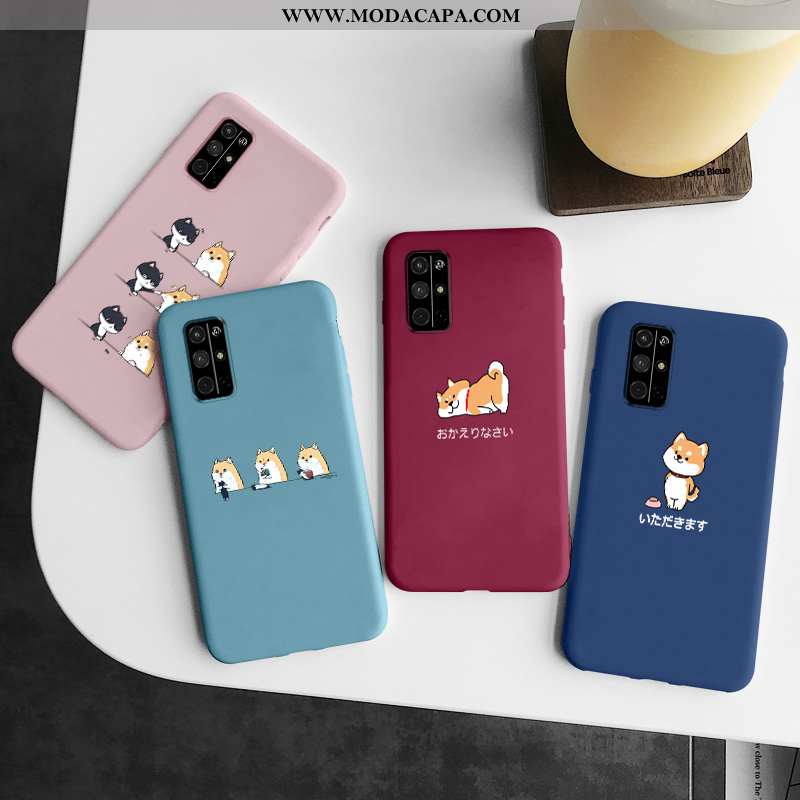 Capas Honor 30s Personalizada Soft Azul Silicone Outono Telemóvel Desenho Animado Online