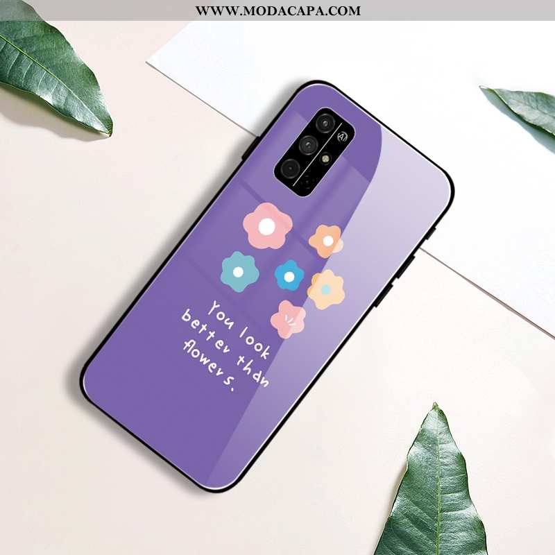 Capa Honor 30s Estiloso Frente Silicone Roxa Novas Claro Personalizada Comprar