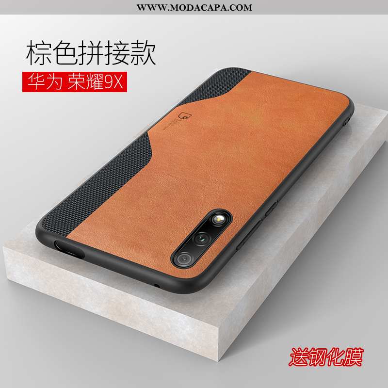 Capa Honor 9x Slim Telemóvel Fosco Cases Soft Protetoras Couro Comprar