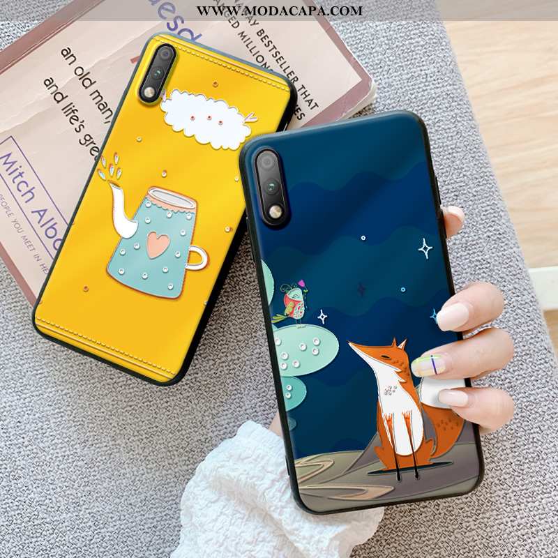 Capa Honor 9x Fosco Protetoras Desenho Animado Nordico Novas Nova Amarela Comprar