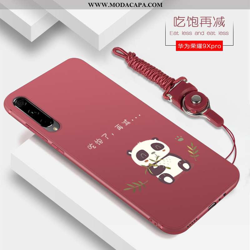 Capa Honor 9x Pro Tendencia Silicone Antiqueda Telemóvel Vermelho Nova Completa Comprar