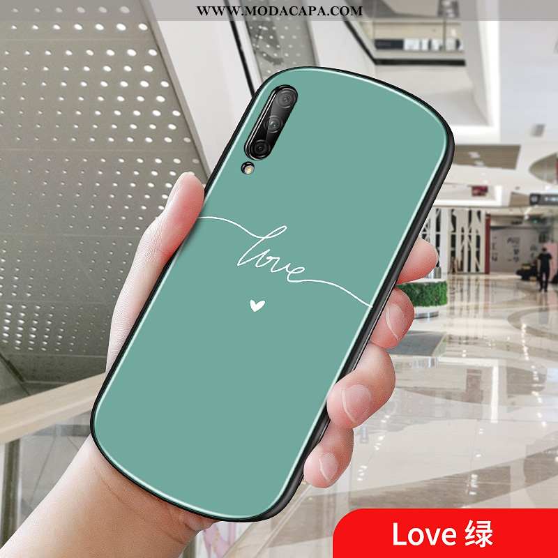 Capas Honor 9x Pro Novas Verde Simples Rodadas Telemóvel Barato