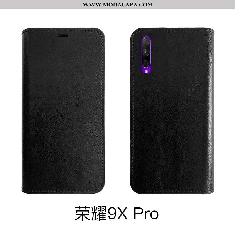 Capas Honor 9x Pro Protetoras Cases Cover Preto Telemóvel Couro Legitimo Negócio Comprar