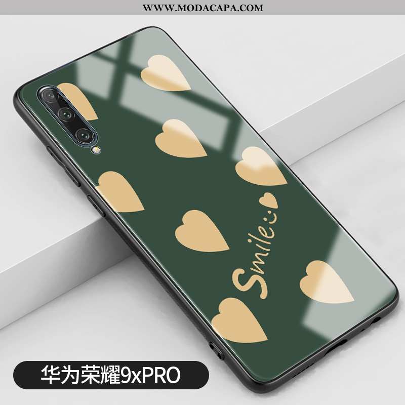 Capas Honor 9x Pro Tendencia Telemóvel Criativas Telinha Coração Malha Barato