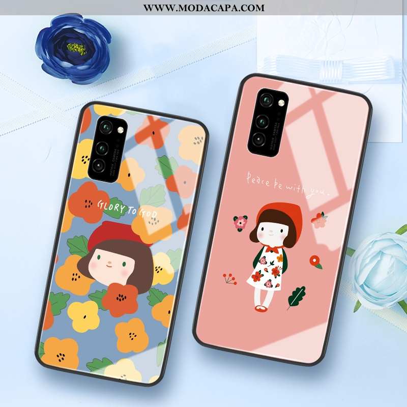 Capas Honor View30 Desenho Animado Criativas Silicone Personalizada Antiqueda Boné Promoção