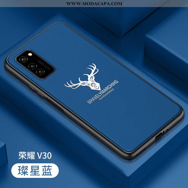 Capa Honor View30 Pro Silicone Antiqueda Cases Azul Protetoras Personalizada Couro Online