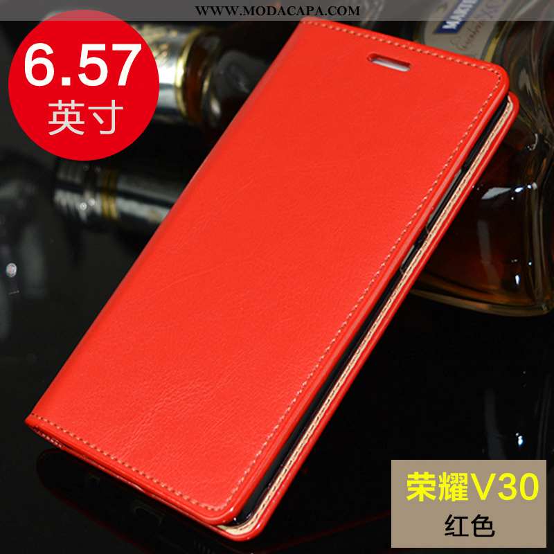 Capa Honor View30 Pro Silicone Business Antiqueda Marrom Cases Completa Telemóvel Venda