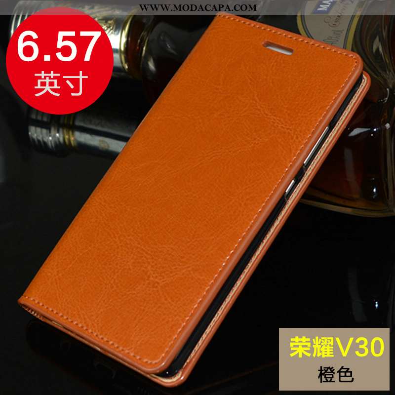 Capa Honor View30 Pro Silicone Business Antiqueda Marrom Cases Completa Telemóvel Venda