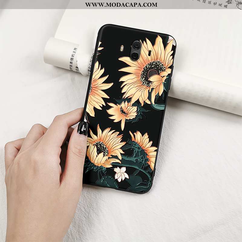 Capas Huawei Mate 10 Criativas Cases Completa Crisântemo Soft Personalizada Promoção