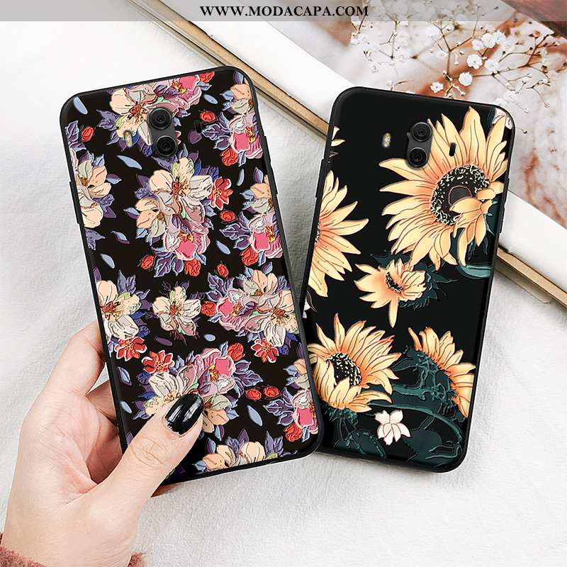 Capas Huawei Mate 10 Criativas Cases Completa Crisântemo Soft Personalizada Promoção