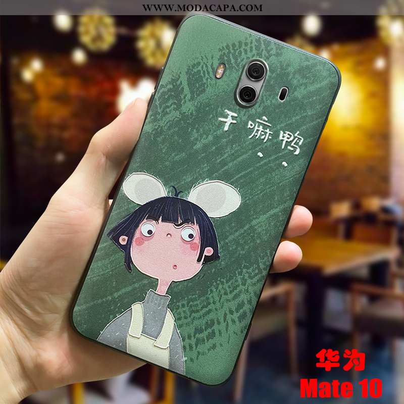 Capas Huawei Mate 10 Protetoras Personalizada Verde Soft Antiderrapante Desenho Animado Slim Venda