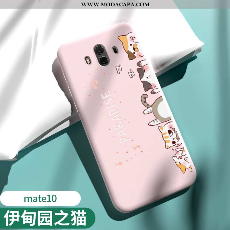 Capas Huawei Mate 10 Slim Cases Rosa Protetoras Soft Tendencia Venda
