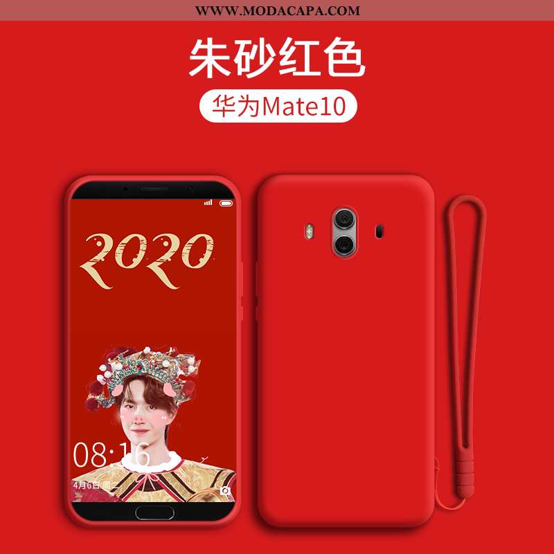 Capa Huawei Mate 10 Super Personalizado Protetoras Soft Criativas Vermelho Completa Barato