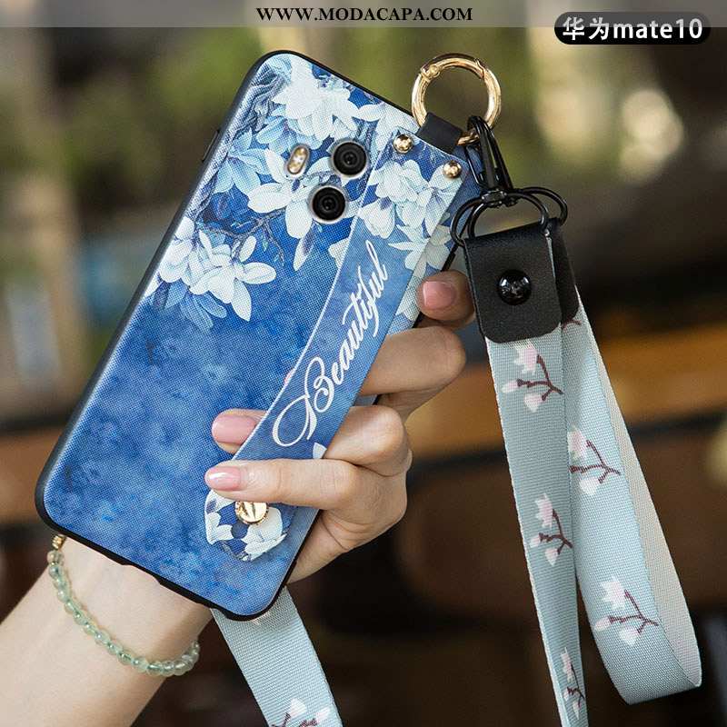 Capa Huawei Mate 10 Super Antiqueda Criativas Novas Azul Capas Tendencia Baratas