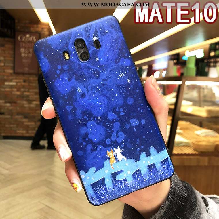 Capas Huawei Mate 10 Soft Completa Cordao Vermelho Casal Malha Baratas