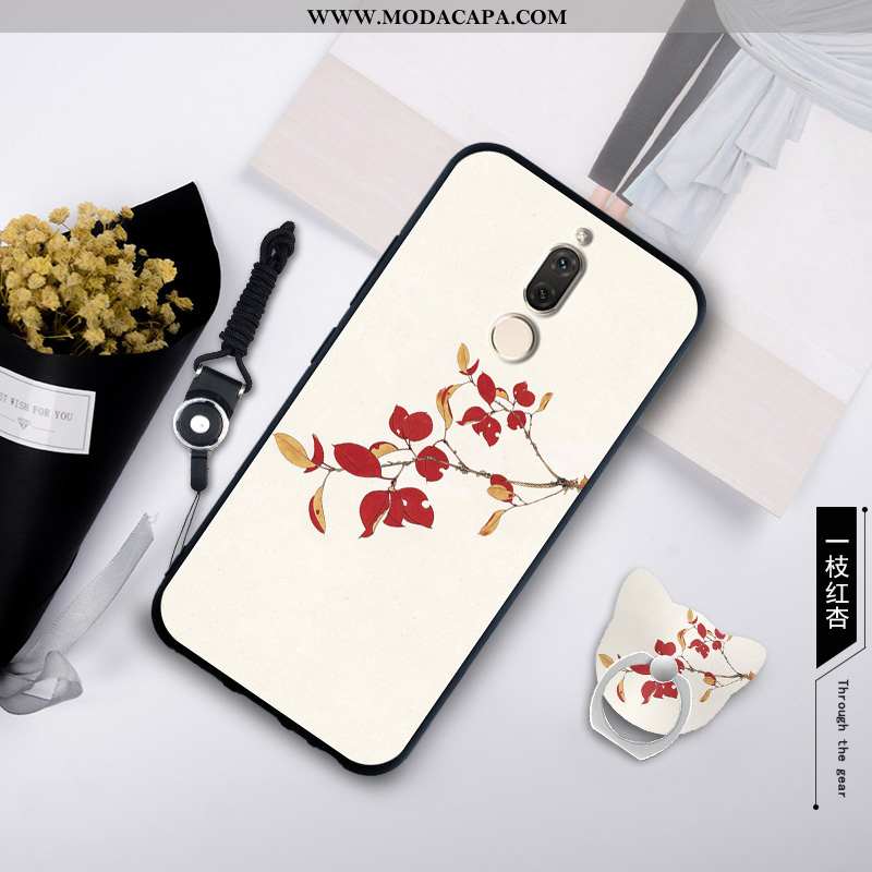 Capas Huawei Mate 10 Lite Silicone Antiqueda Azul Soft Cases Cordao Promoção