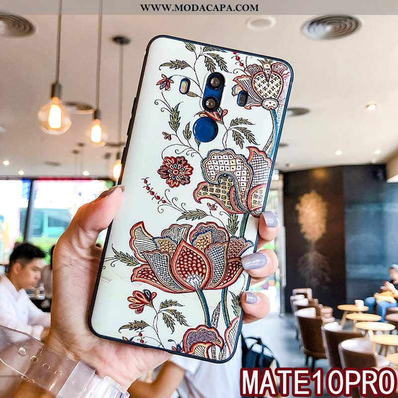 Capa Huawei Mate 10 Pro Cordao Pequena Novas Floral Soft Cases Telemóvel Baratos