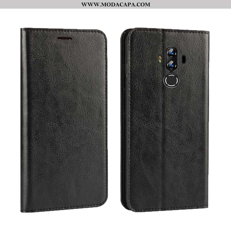 Capa Huawei Mate 10 Pro Protetoras Dourado Couro Genuíno Completa Cover Capas Cases Baratos