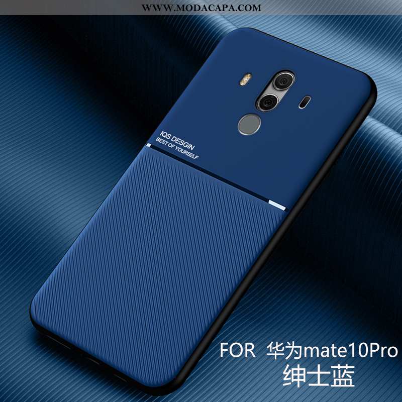 Capas Huawei Mate 10 Pro Slim Criativas Claro Antiqueda Telemóvel Vermelho Estiloso Baratas