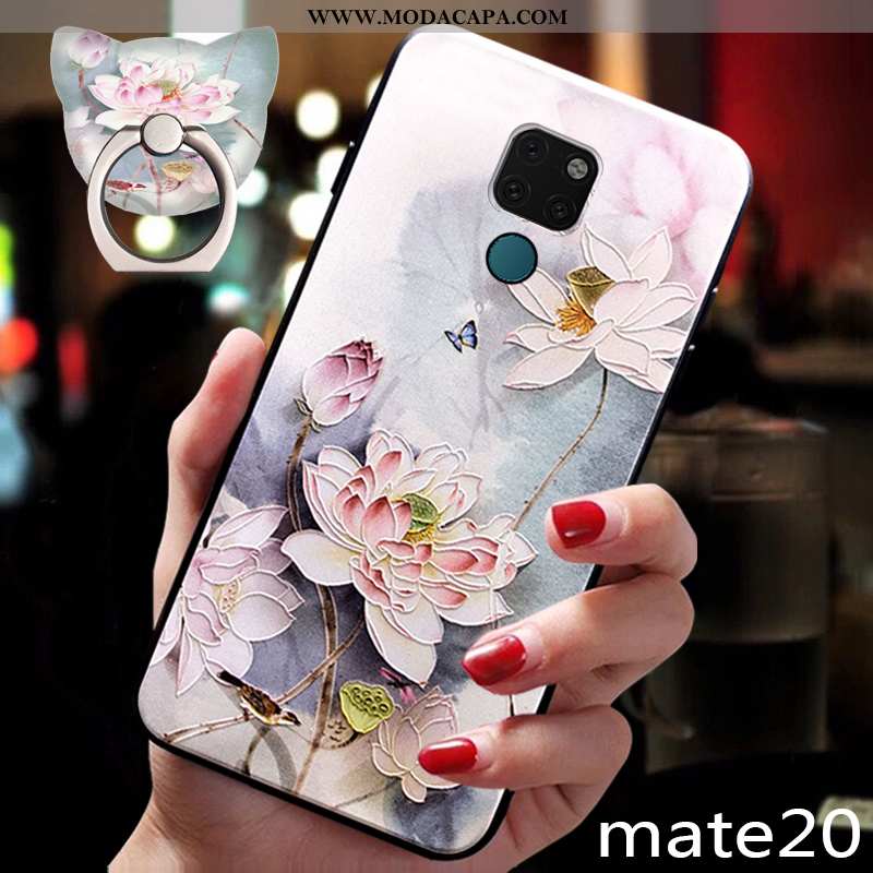 Capas Huawei Mate 20 Protetoras Antiqueda Tendencia Telemóvel Soft Azul Escuro Silicone Baratos