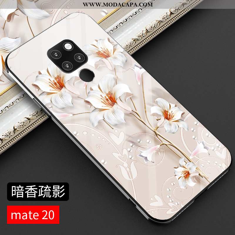 Capas Huawei Mate 20 Vidro Criativas Antiqueda Slim Protetoras Vermelho De Grau Barato