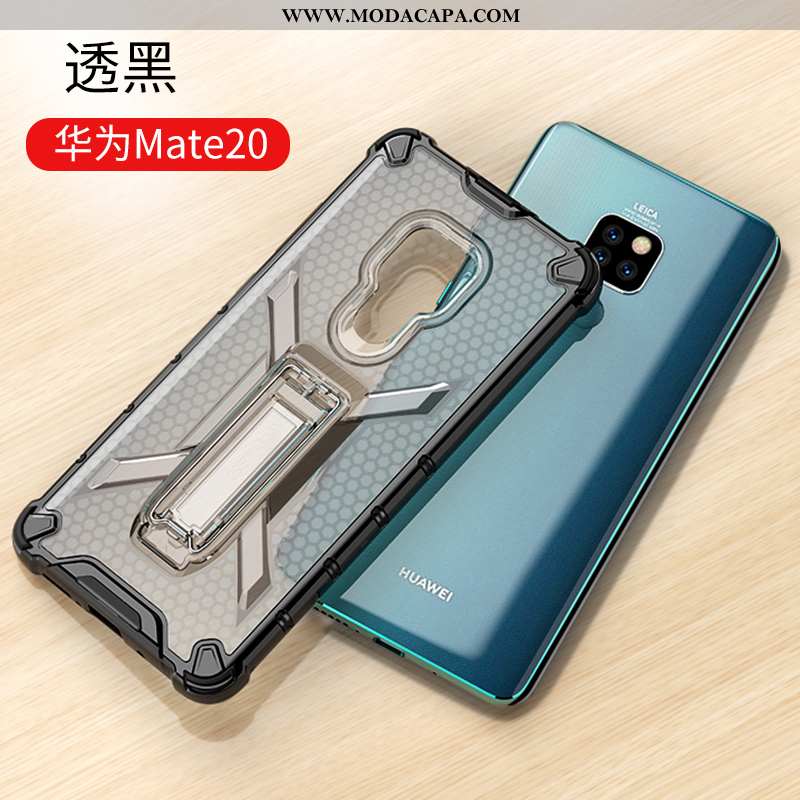 Capa Huawei Mate 20 Transparente Acolchoado Invisivel Suporte Cases Completa Antiqueda Promoção