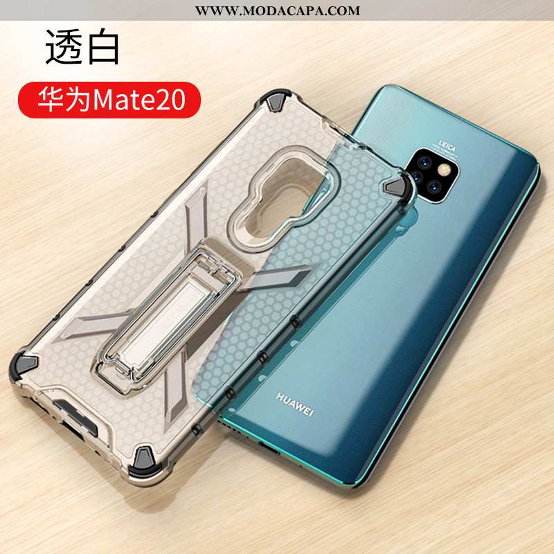 Capa Huawei Mate 20 Transparente Acolchoado Invisivel Suporte Cases Completa Antiqueda Promoção