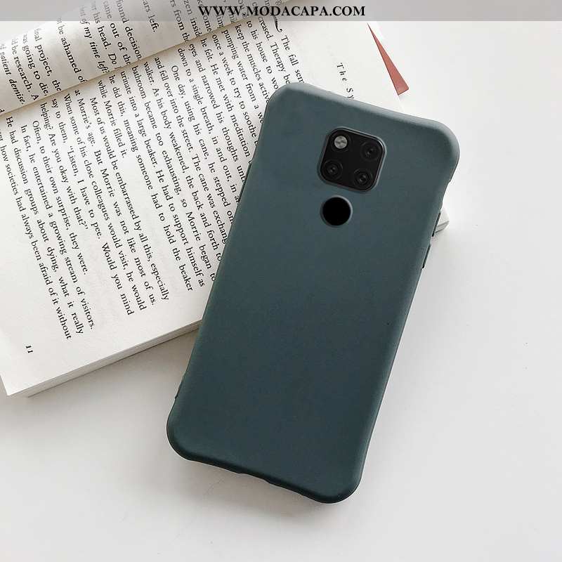 Capa Huawei Mate 20 Tendencia Completa Verde Suporte Telemóvel Simples Antiqueda Online