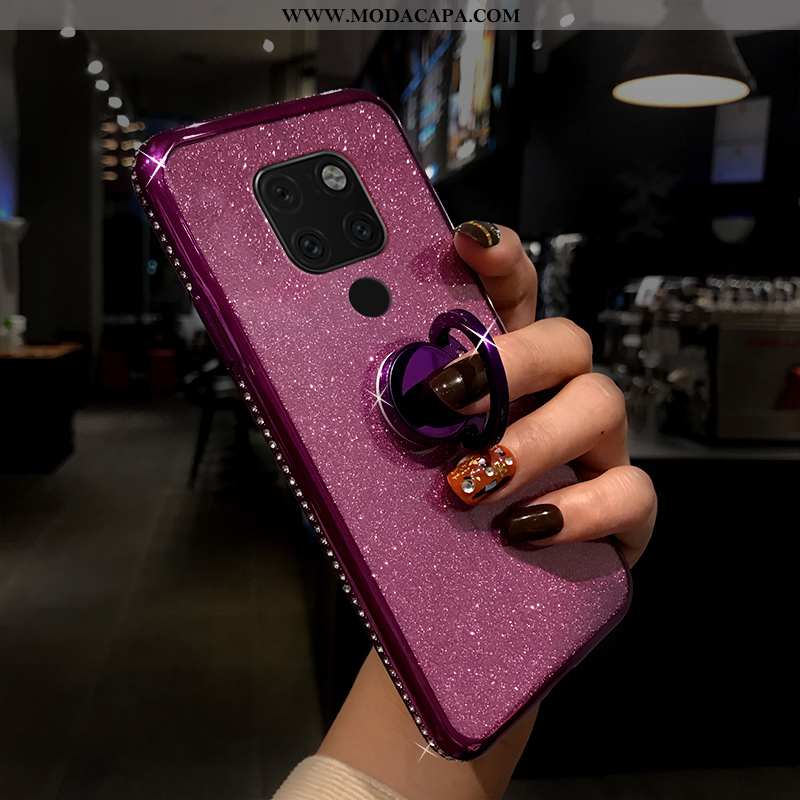 Capas Huawei Mate 20 Silicone Vermelho Protetoras Luxo Malha Suporte Baratas