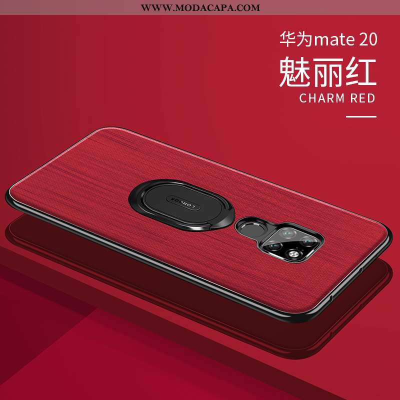 Capa Huawei Mate 20 Silicone Vermelho Suporte Cases Telemóvel Protetoras Capas Baratas