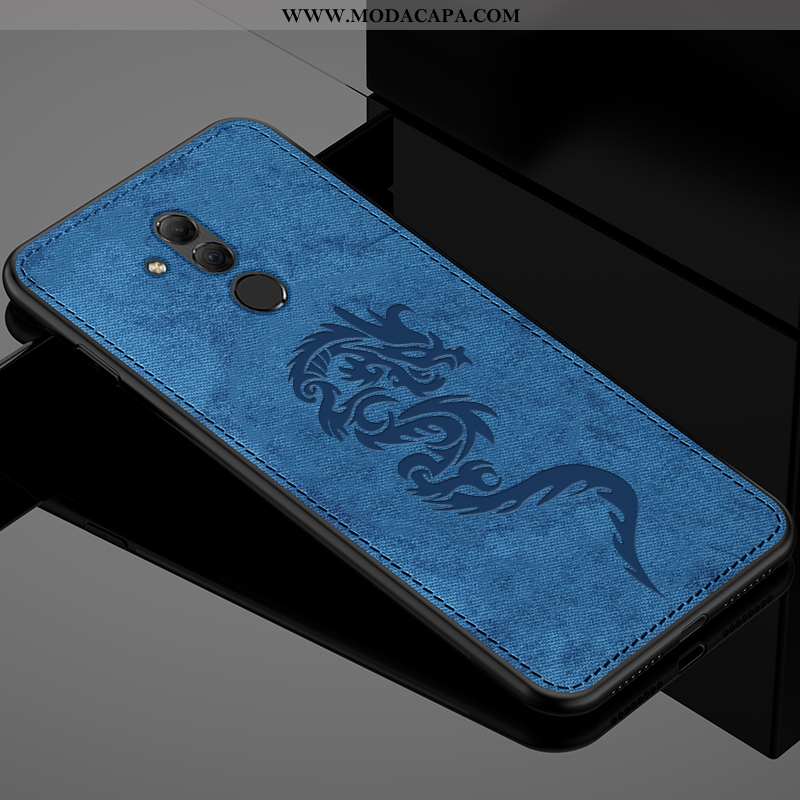 Capas Huawei Mate 20 Lite Protetoras Personalizada Estilosas Azul Traseira Slim Venda