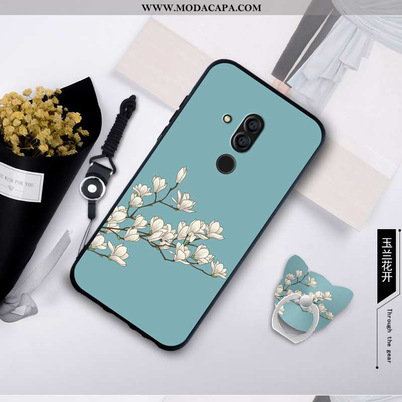 Capa Huawei Mate 20 Lite Protetoras Personalizada Antiqueda Azul Soft Cases Capas Promoção