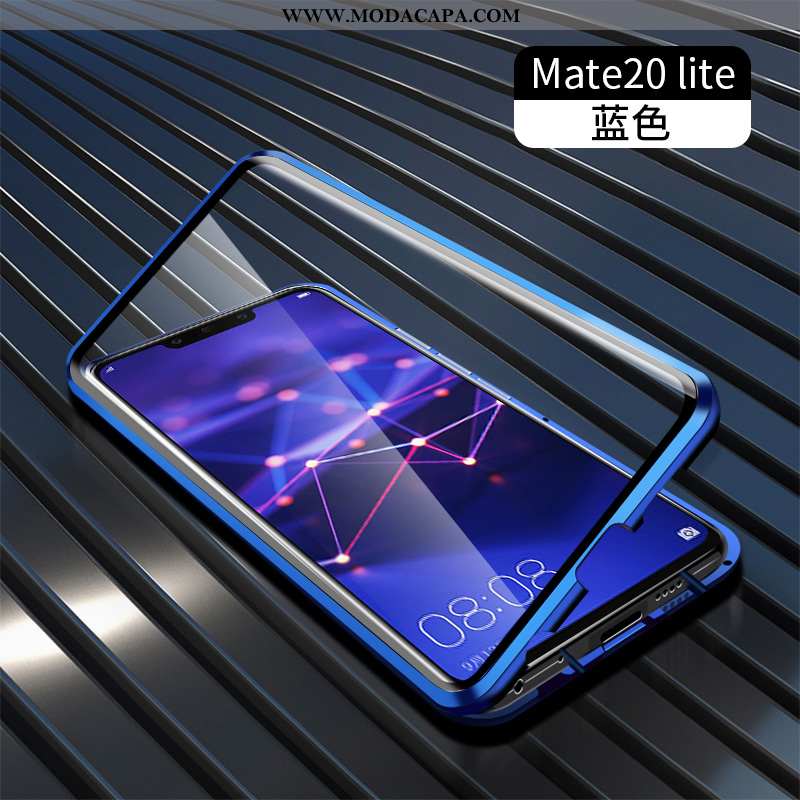 Capa Huawei Mate 20 Lite Metalasse Vidro Tendencia Verde Capas Armação Telemóvel Comprar