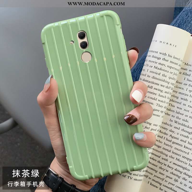 Capa Huawei Mate 20 Lite Soft Cases Capas Lisas Trolley Telemóvel Verde Barato