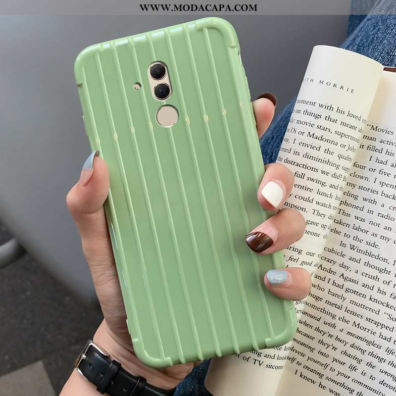 Capa Huawei Mate 20 Lite Soft Cases Capas Lisas Trolley Telemóvel Verde Barato