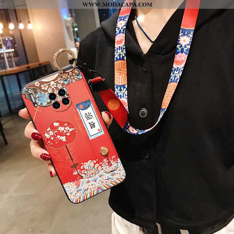 Capas Huawei Mate 20 Pro Personalizada Soft Wrisband Telemóvel Vermelho Cordao Venda