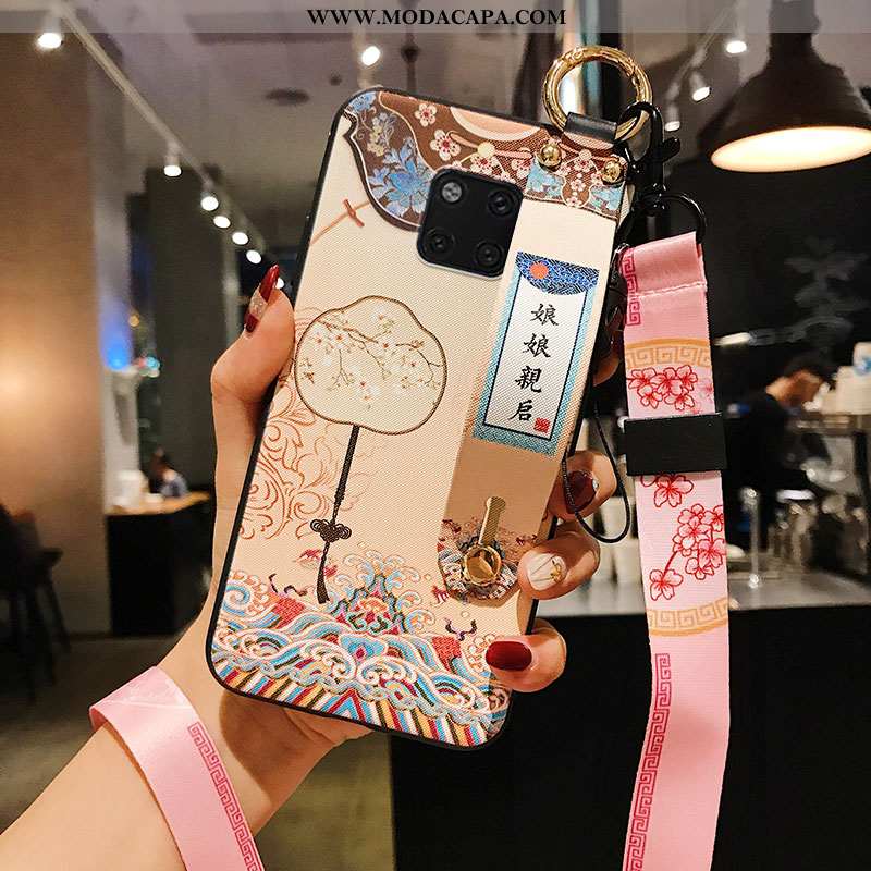 Capas Huawei Mate 20 Pro Personalizada Soft Wrisband Telemóvel Vermelho Cordao Venda