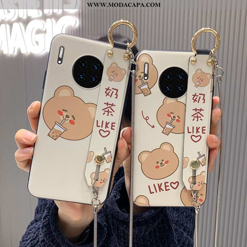 Capa Huawei Mate 20 Pro Personalizada Desenho Animado Branco Telemóvel Soft Wrisband Capas Promoção