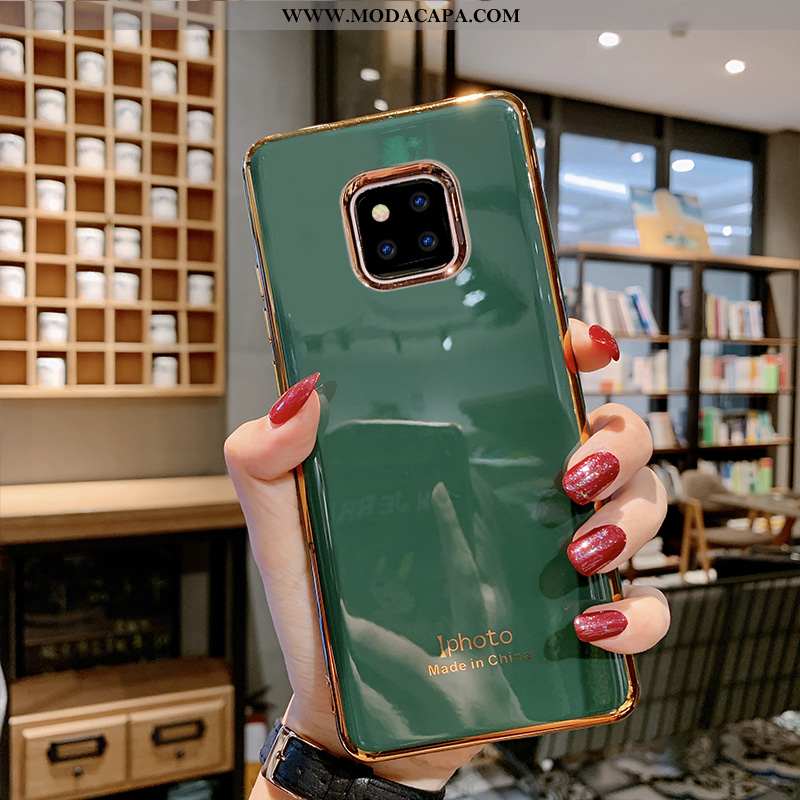 Capas Huawei Mate 20 Pro Protetoras Lisas Cinza Soft Cases Antiqueda Minimalista Venda