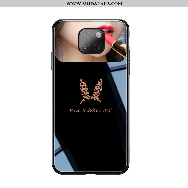 Capas Huawei Mate 20 Pro Slim Protetoras Personalizada Preto Minimalista Tendencia Fofas Online