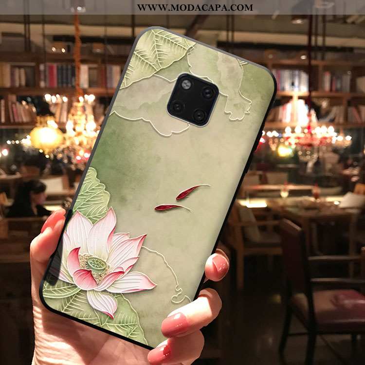 Capa Huawei Mate 20 Pro Estilosas Protetoras Novas Telemóvel Capas Cases Verde Baratas