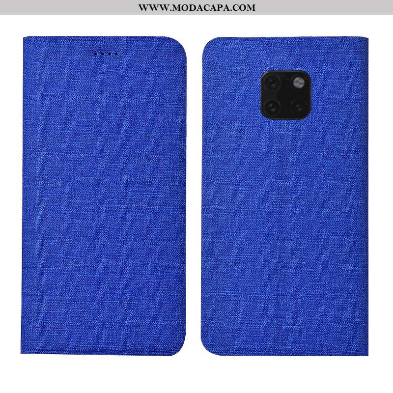 Capas Huawei Mate 20 Rs Couro Cases Azul Telemóvel Baratas